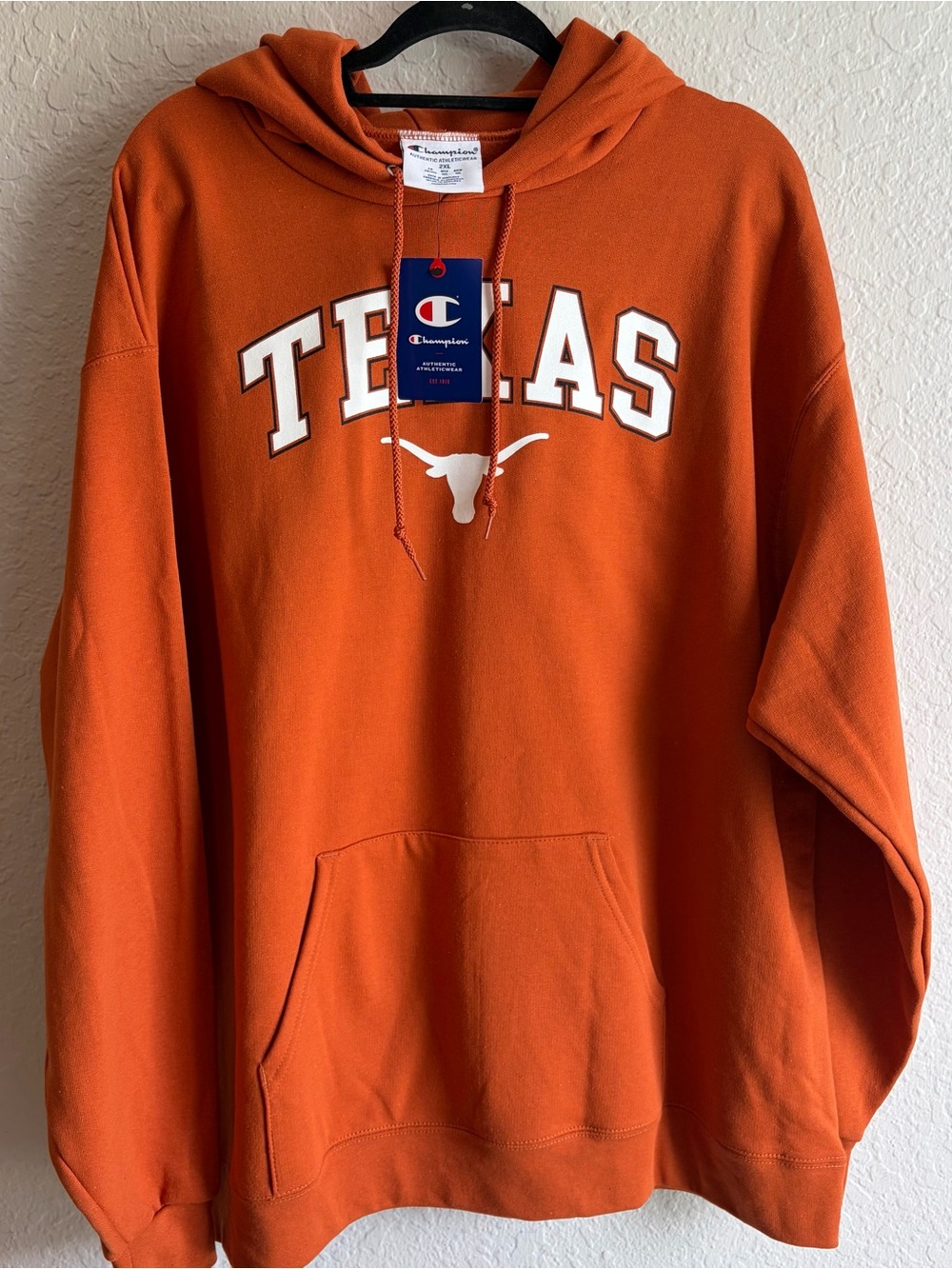 Texas Longhorns Champion Orange Pullover Hoodie - Men’s 2XL NWT